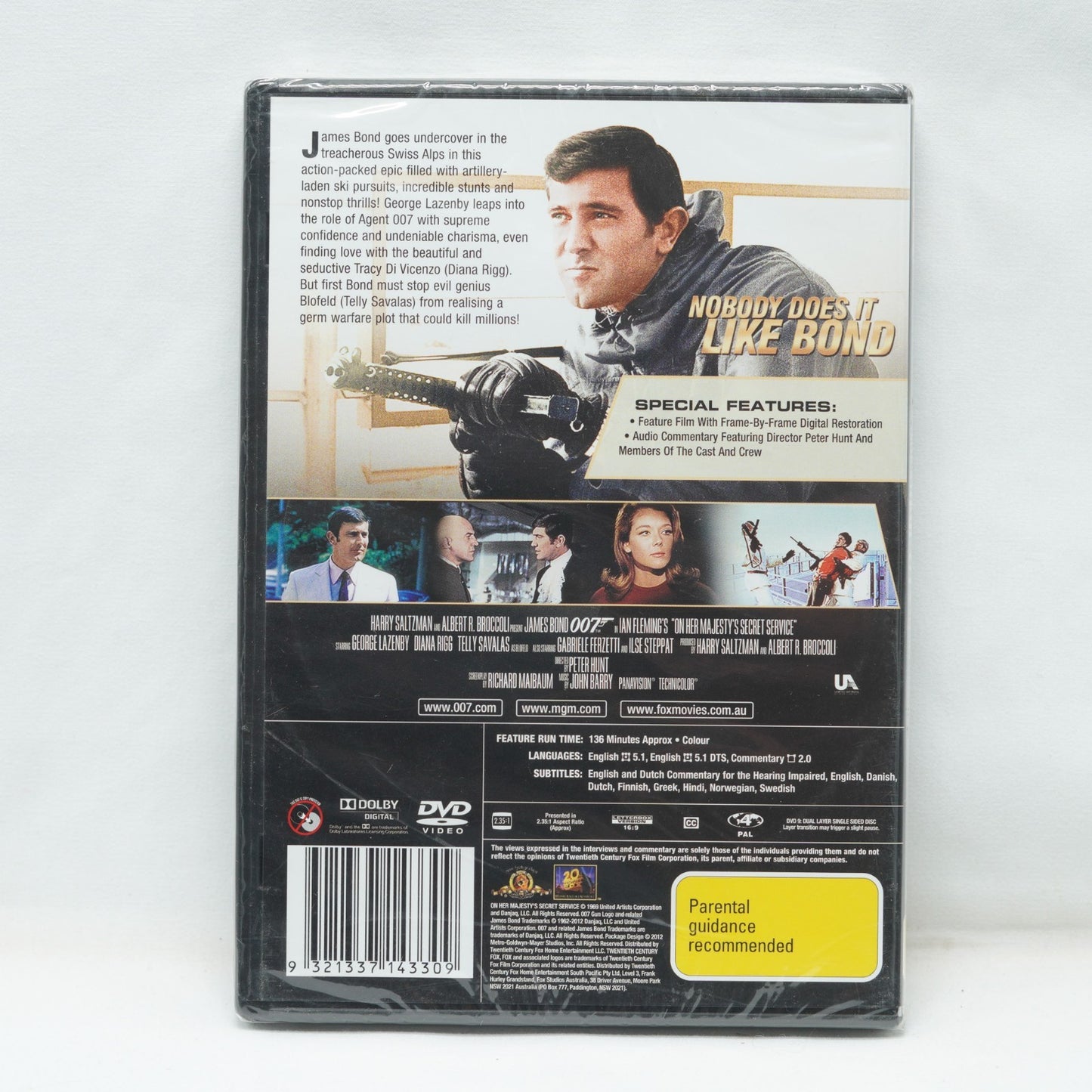 On Her Majesty's Secret Service (DVD) James Bond -BRAND NEW Region 4