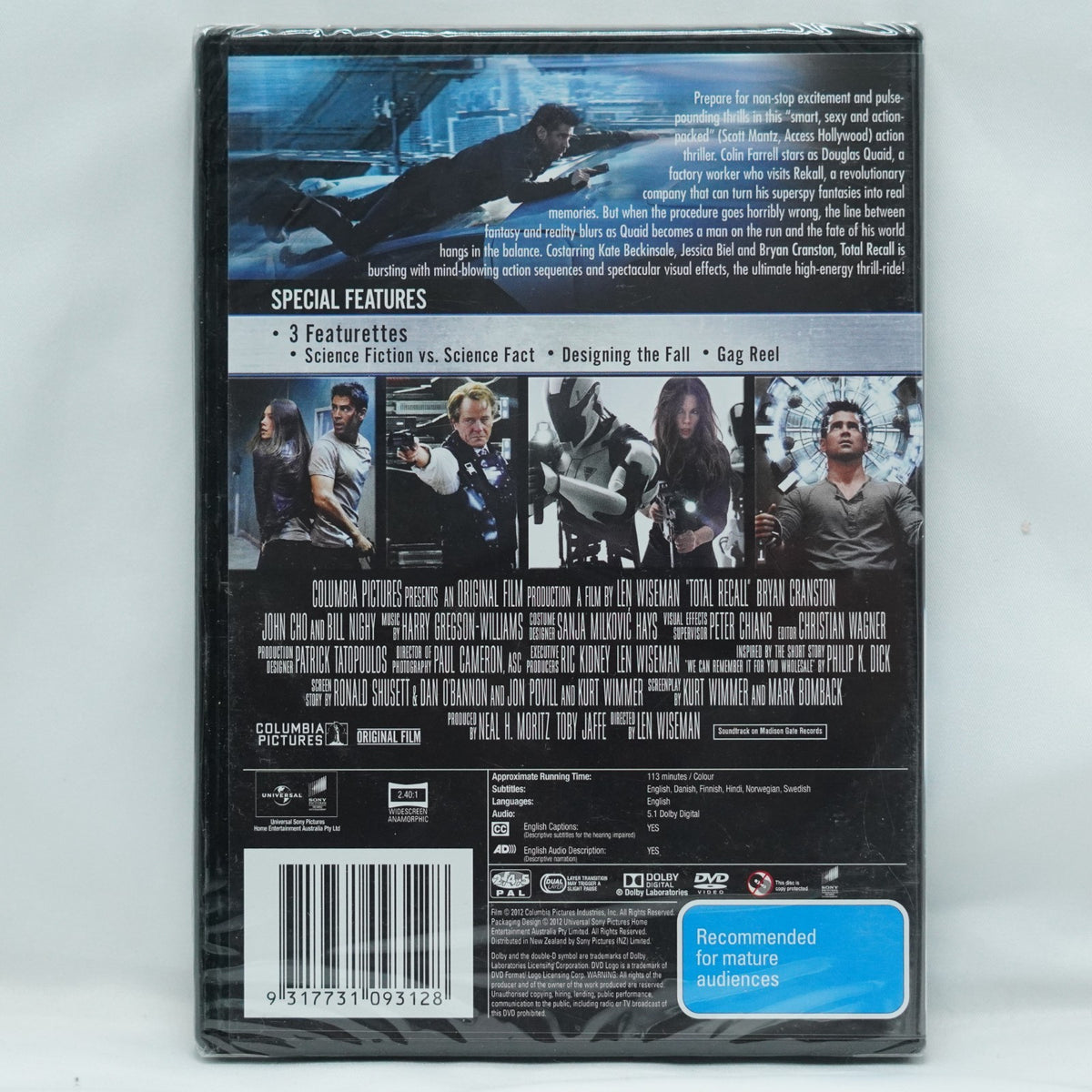Total Recall (DVD, 2012)