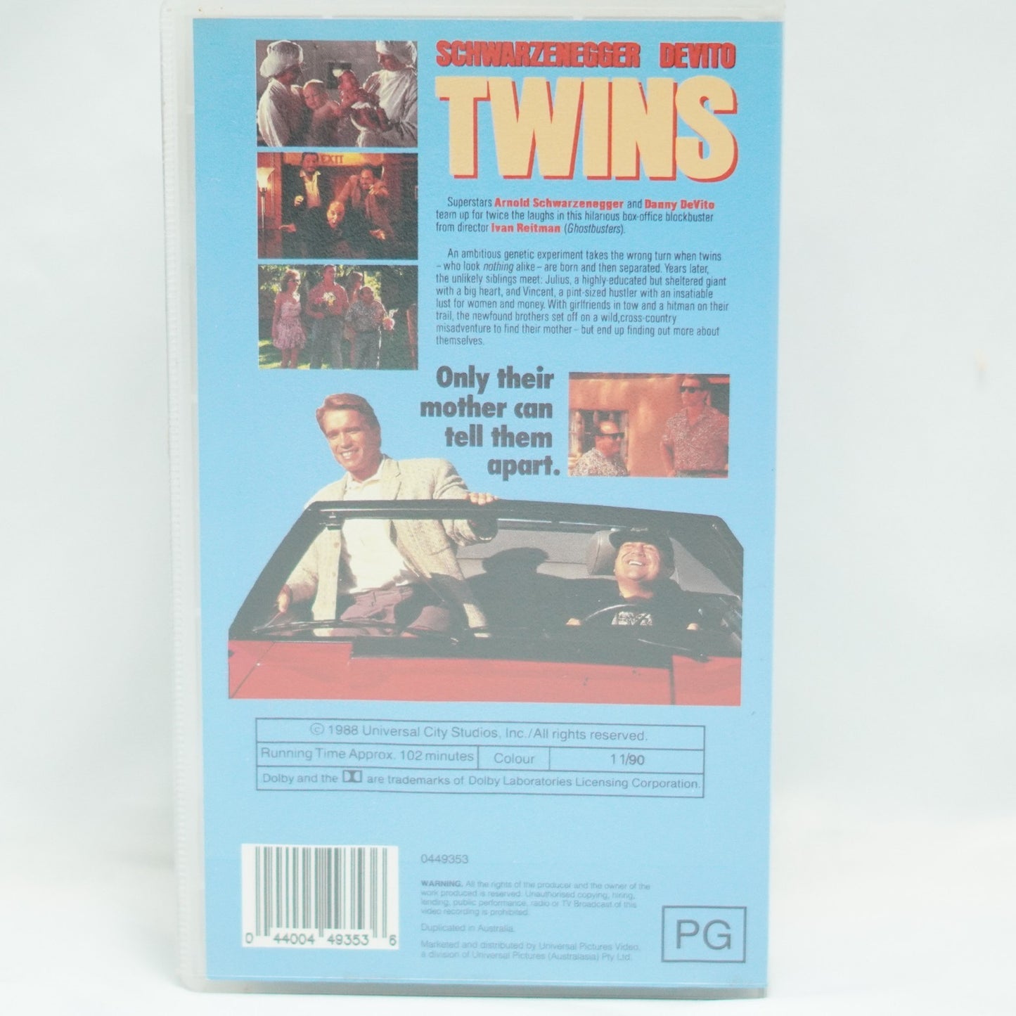 TWINS VHS VIDEO 1988