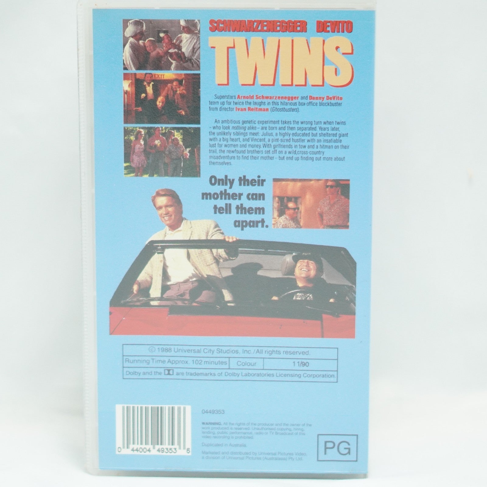 TWINS VHS VIDEO 1988