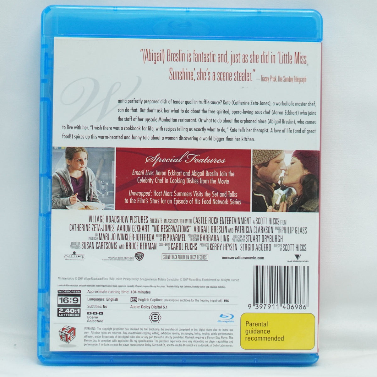 No Reservations Blu-Ray