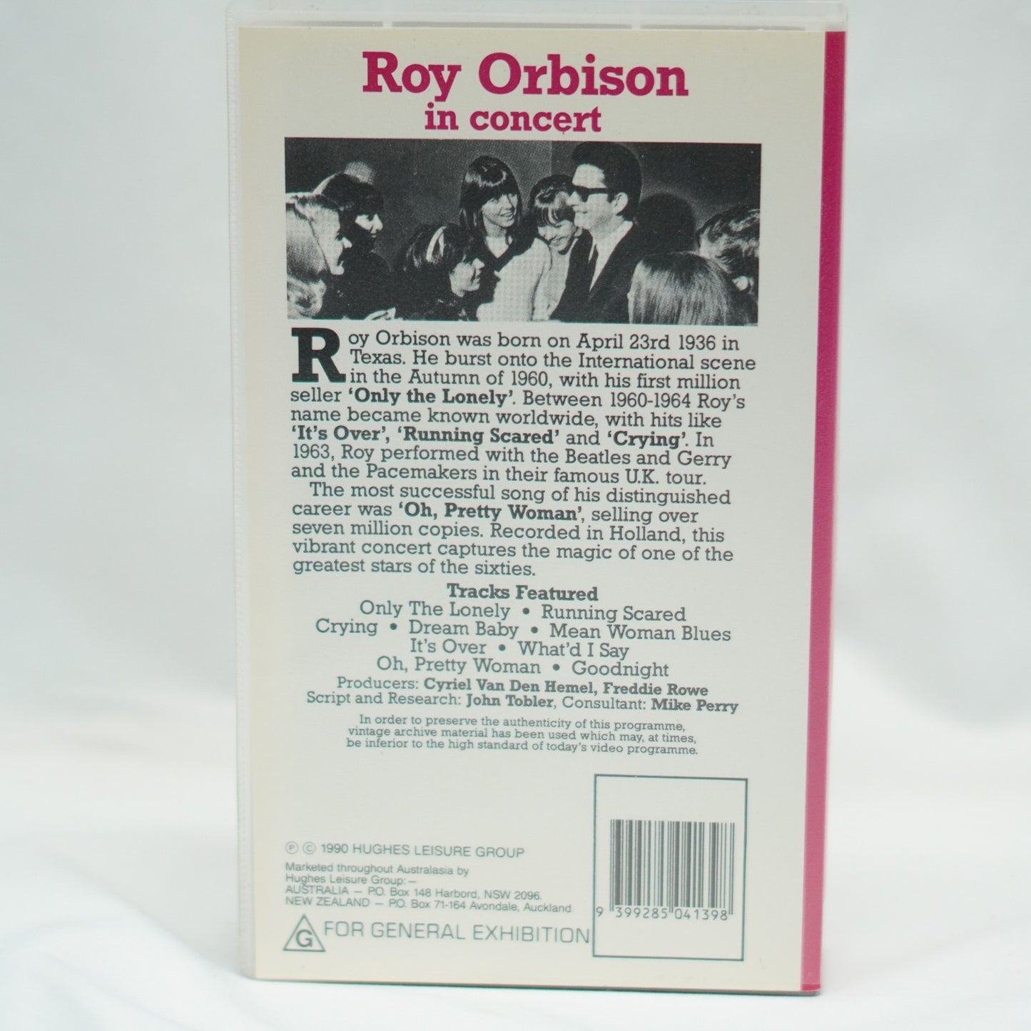 Roy Orbison & The Candy Men In Concert VHS