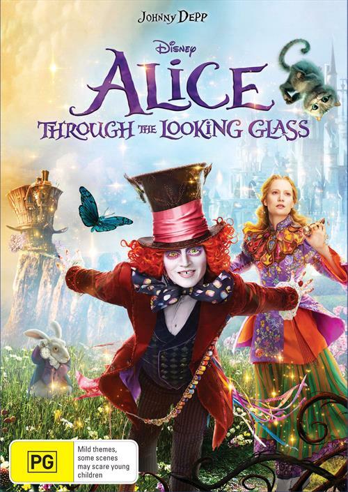 Alice Through the Looking Glass (DVD, 2016)