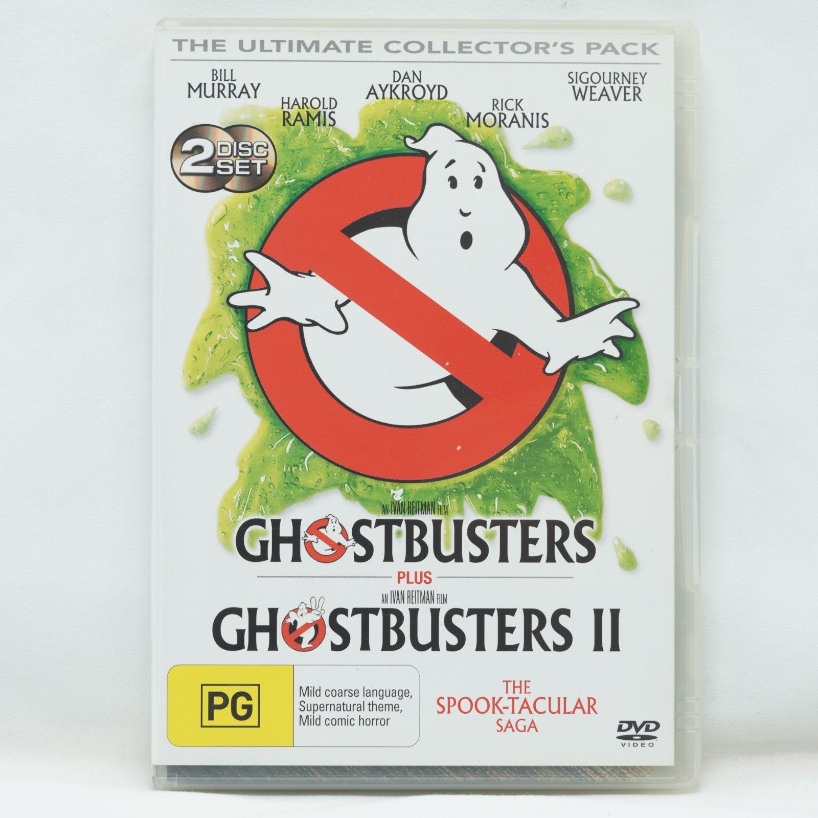 Ghostbusters / Ghostbusters II (DVD, 2-Disc) Limited Edition Glow In The Dark