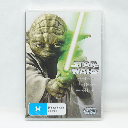 Star Wars Prequel Trilogy Episodes 1 2 3 : DVD BRAND NEW SEALED Region 4