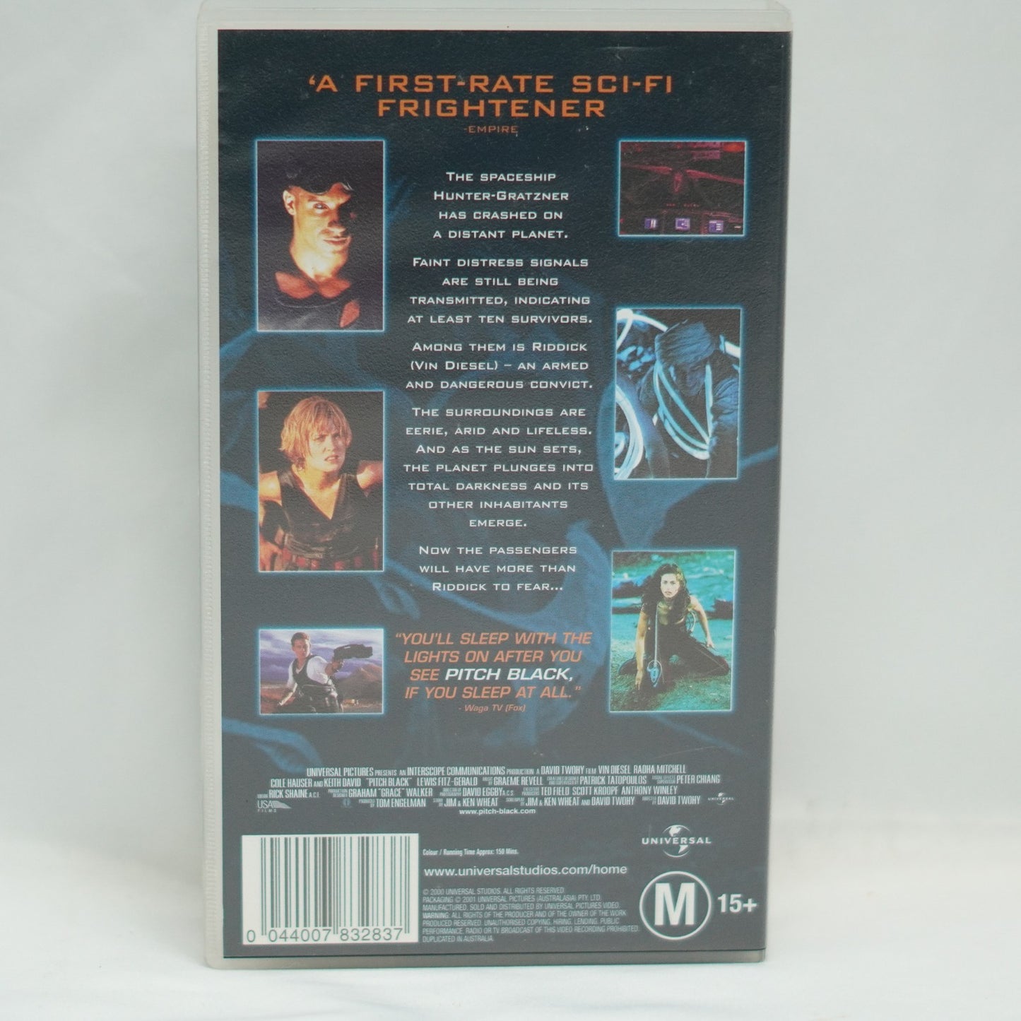 Pitch Black VHS Video Tape 2000