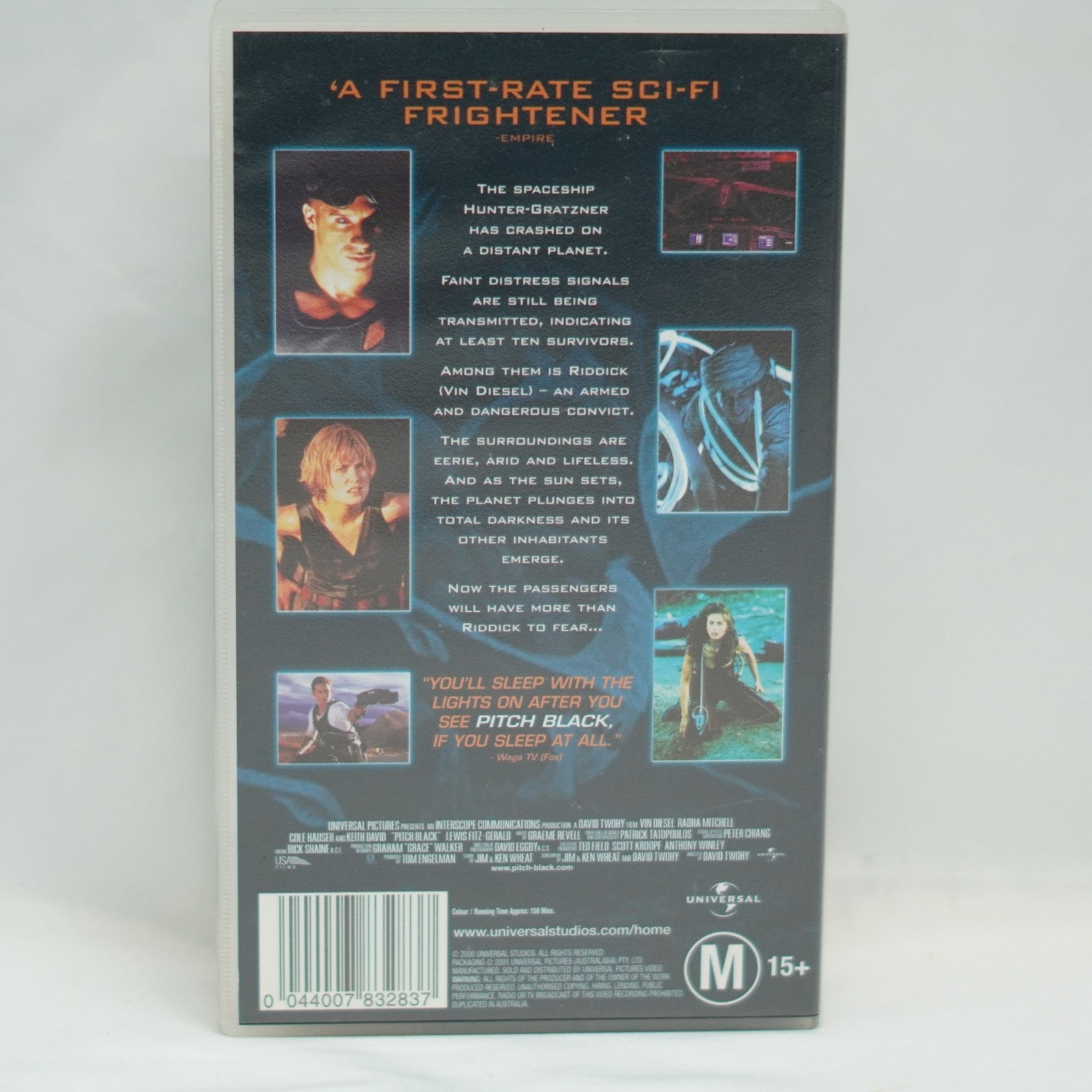 Pitch Black VHS Video Tape 2000