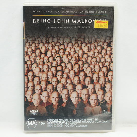 Being John Malkovich Brand New Sealed DVD John Cusack Cameron Diaz Region 4 & 2