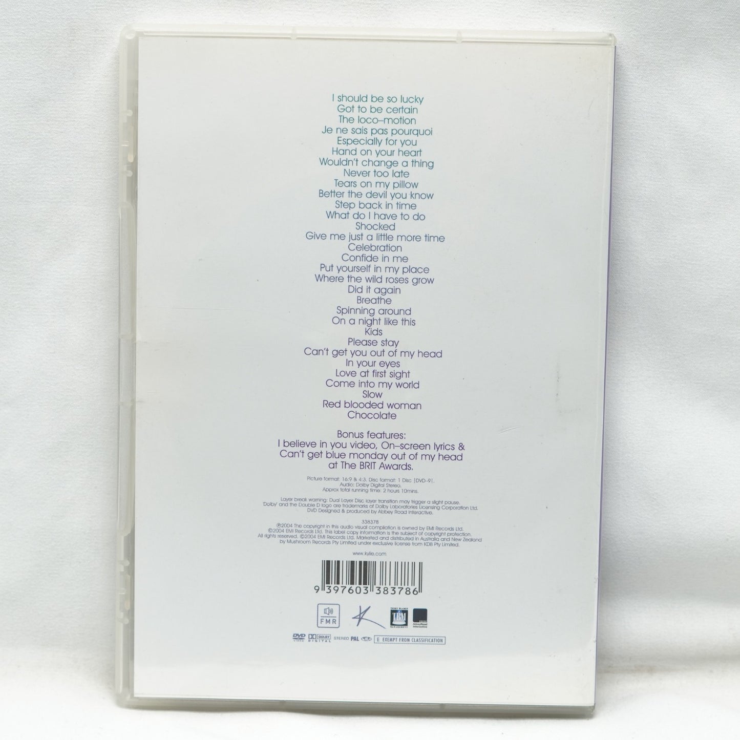 Kylie Minogue-Ultimate Kylie DVD 2004, Excellent Condition