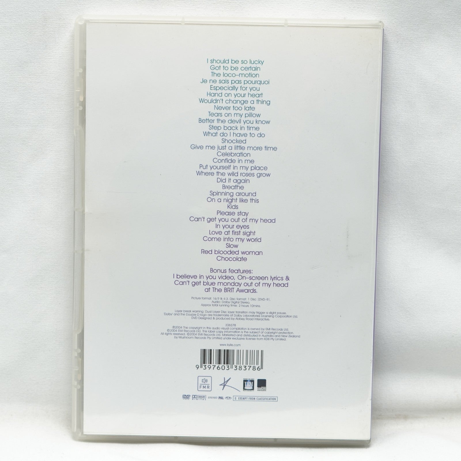 Kylie Minogue-Ultimate Kylie DVD 2004, Excellent Condition