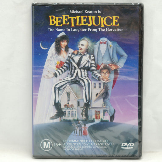 BEETLEJUICE DVD, NEW & SEALED