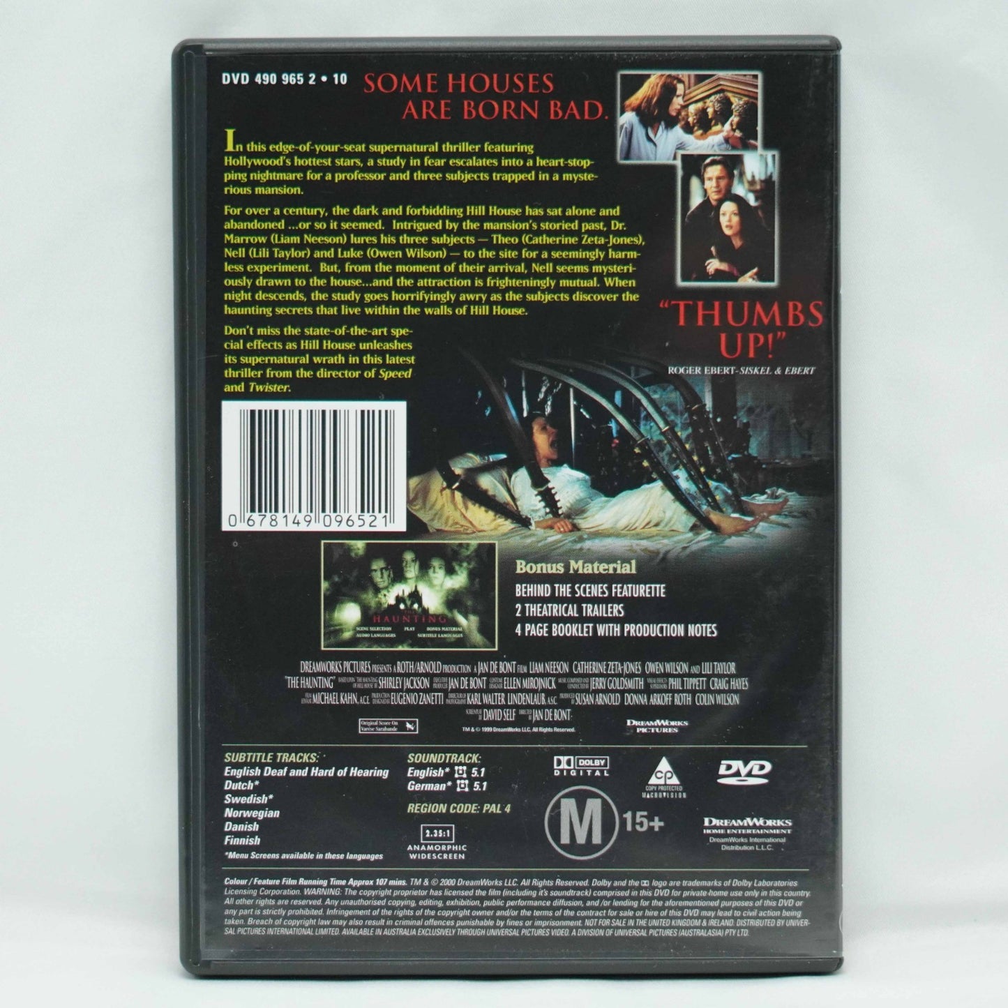 The Haunting (DVD, 1999) Reg 4 *Free Postage*