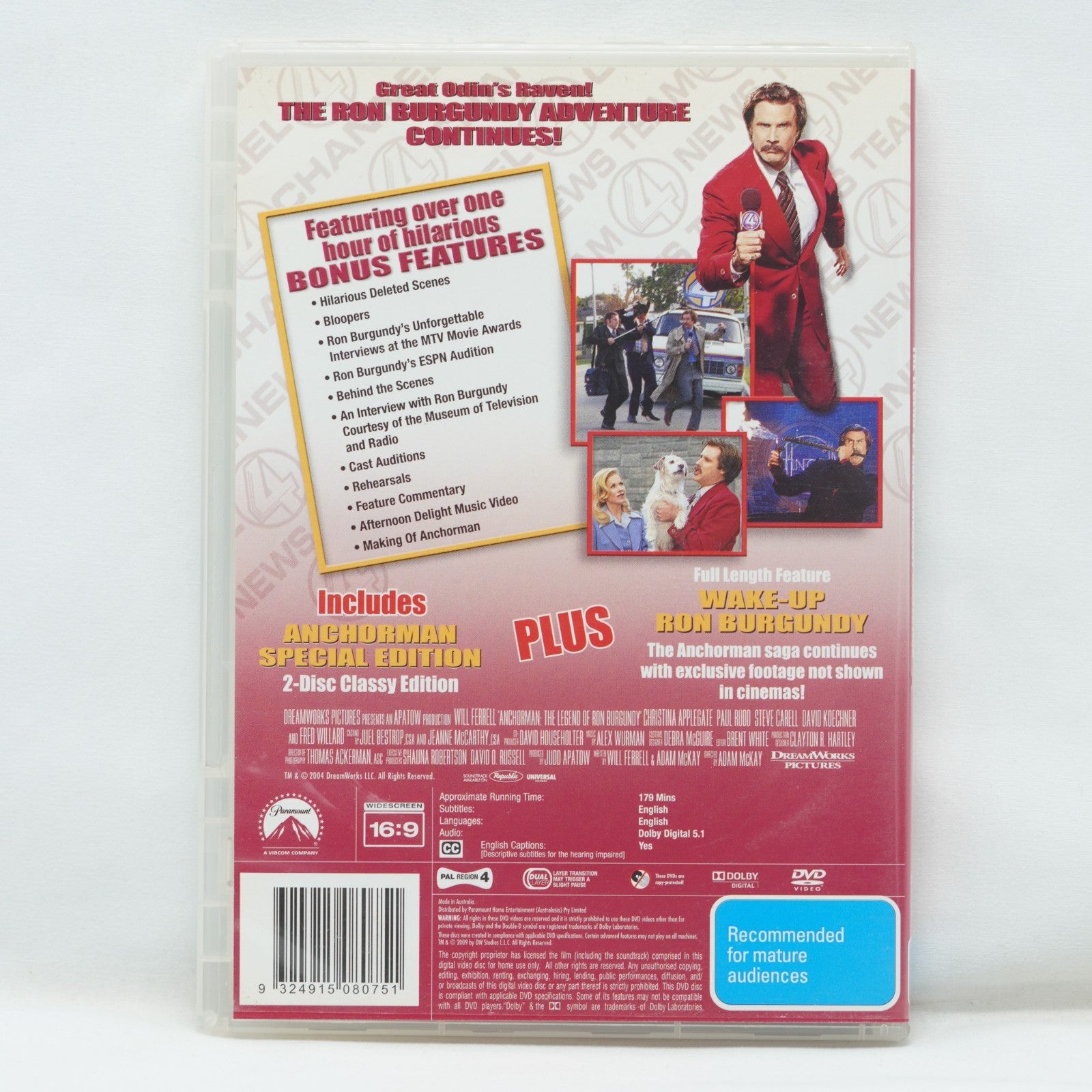 Anchorman 1 & 2 DVD Region 4