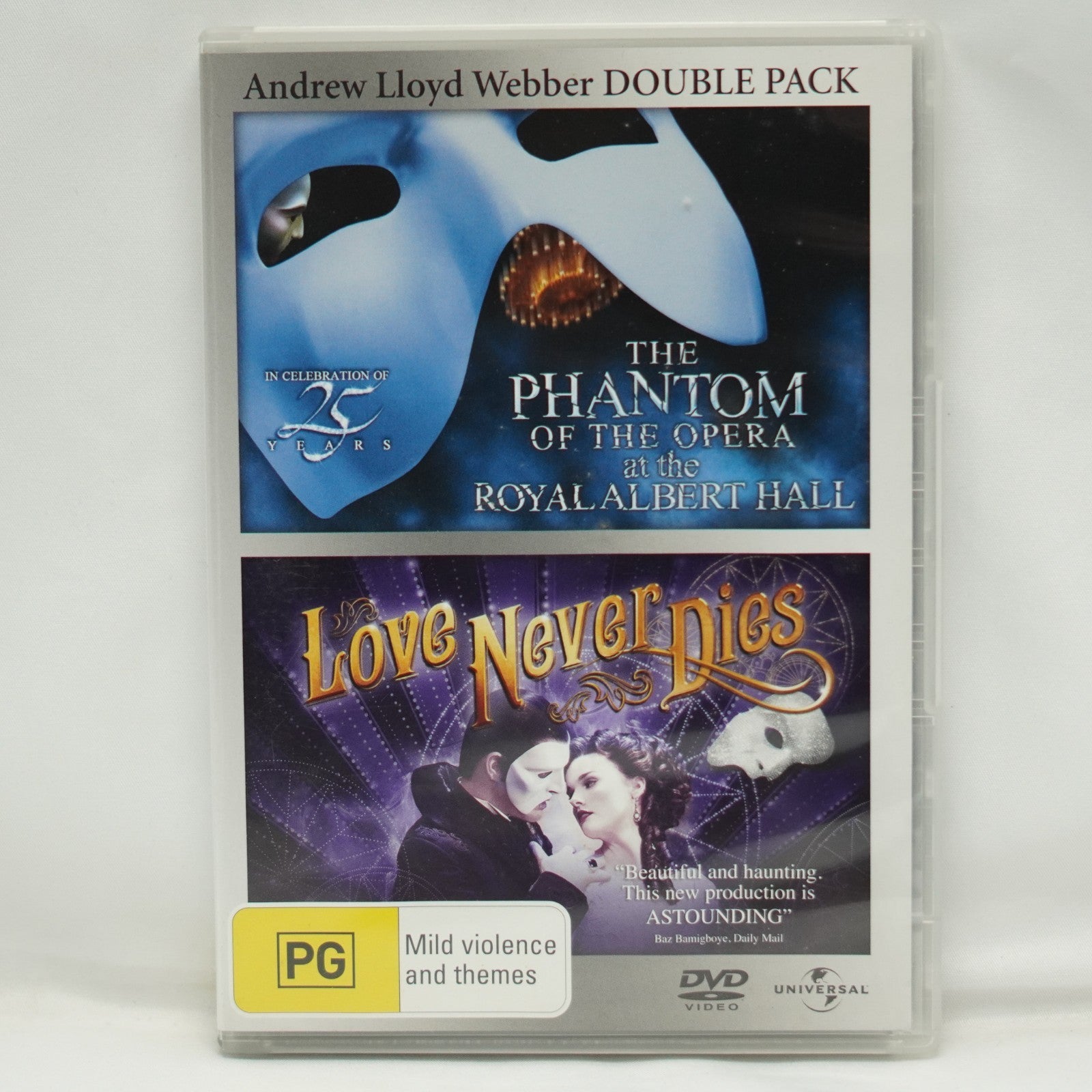 The Phantom Of The Opera / Love Never Dies DVD