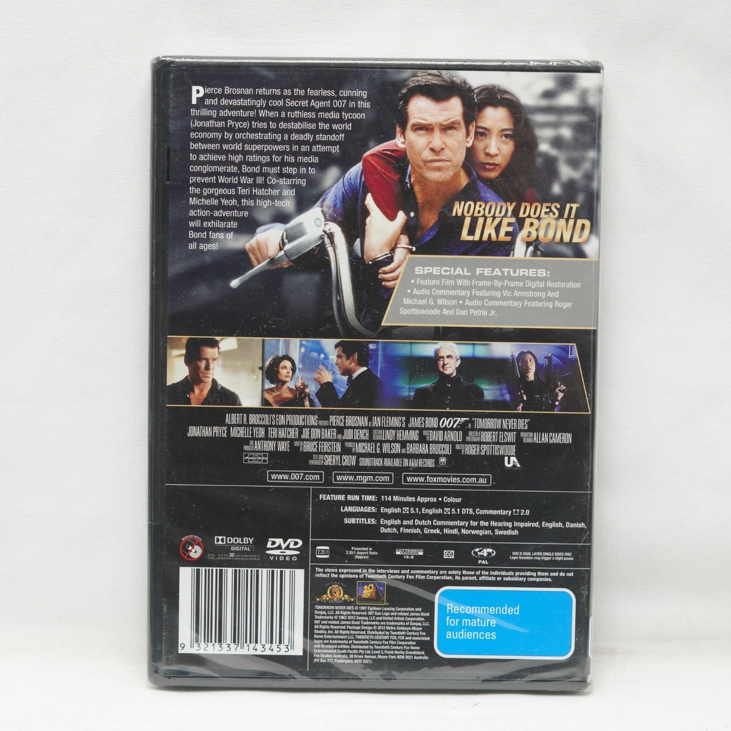 Tomorrow Never Dies 007 (DVD) Brand New