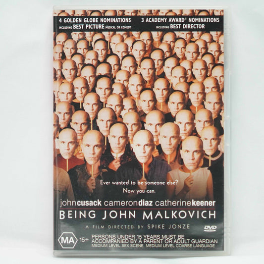 Being John Malkovich (DVD, 1999) VGC - Region 4