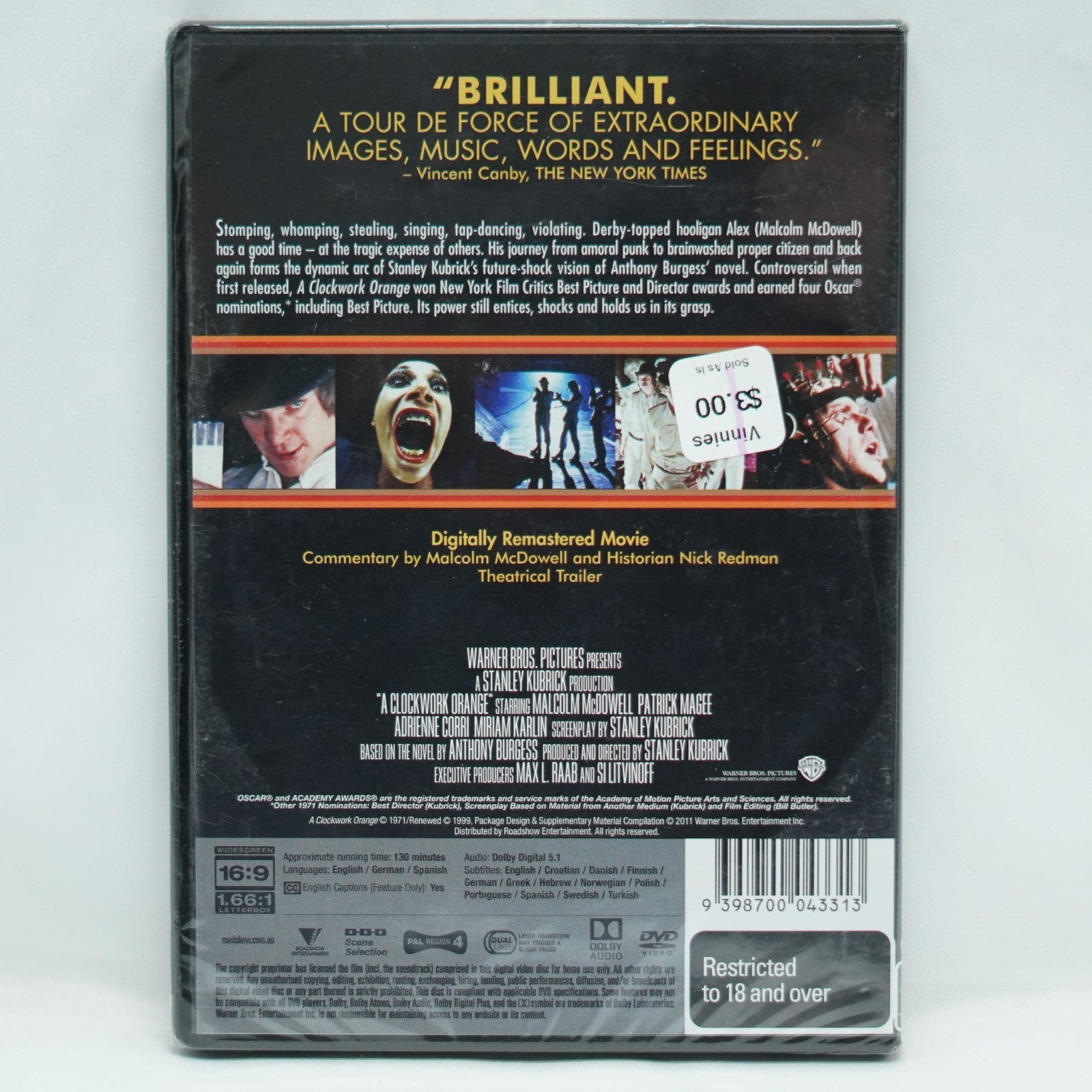 A Clockwork Orange DVD