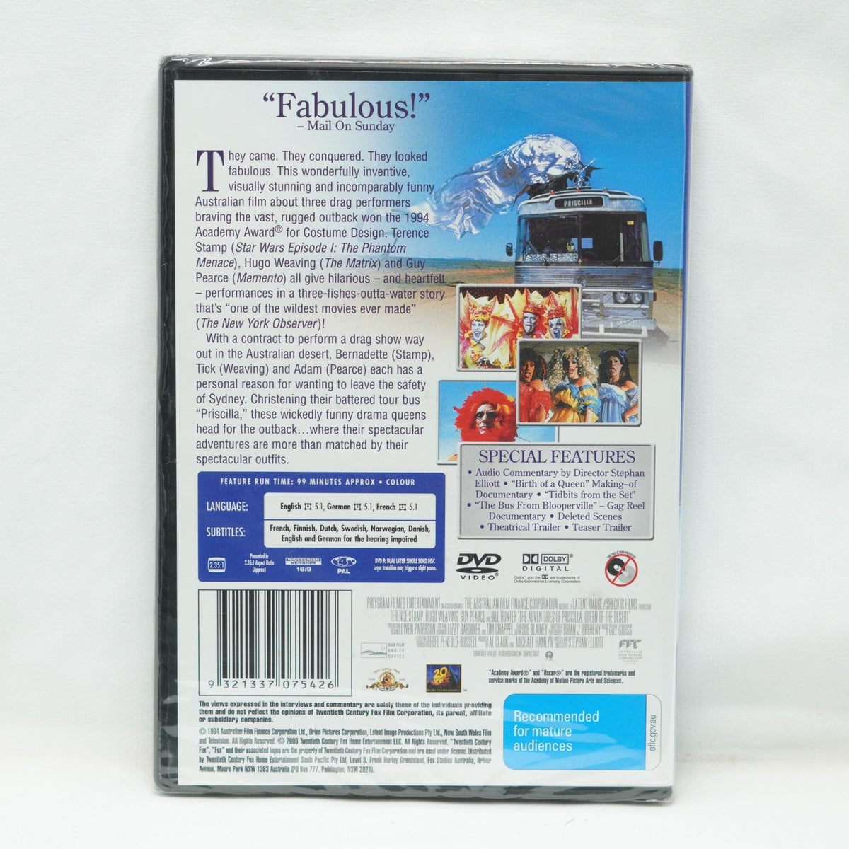 Adventures of Priscilla-Queen of the Desert, the (DVD 1994)
