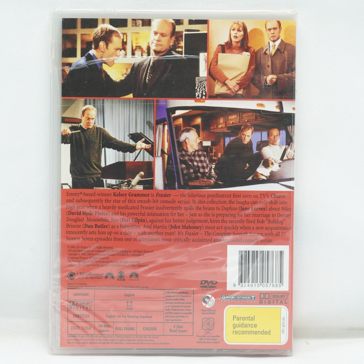 Frasier: Season 7 (DVD, Region 4) Brand New & Sealed. Kelsey Grammer. 