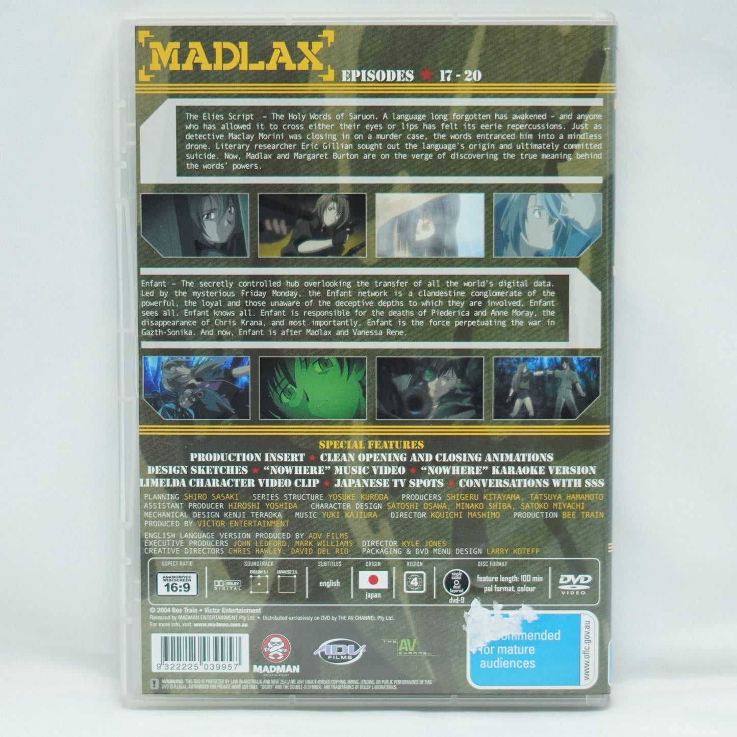 Madlax - Volume 5: Convergence - Anime - New Sealed DVD - Region 4