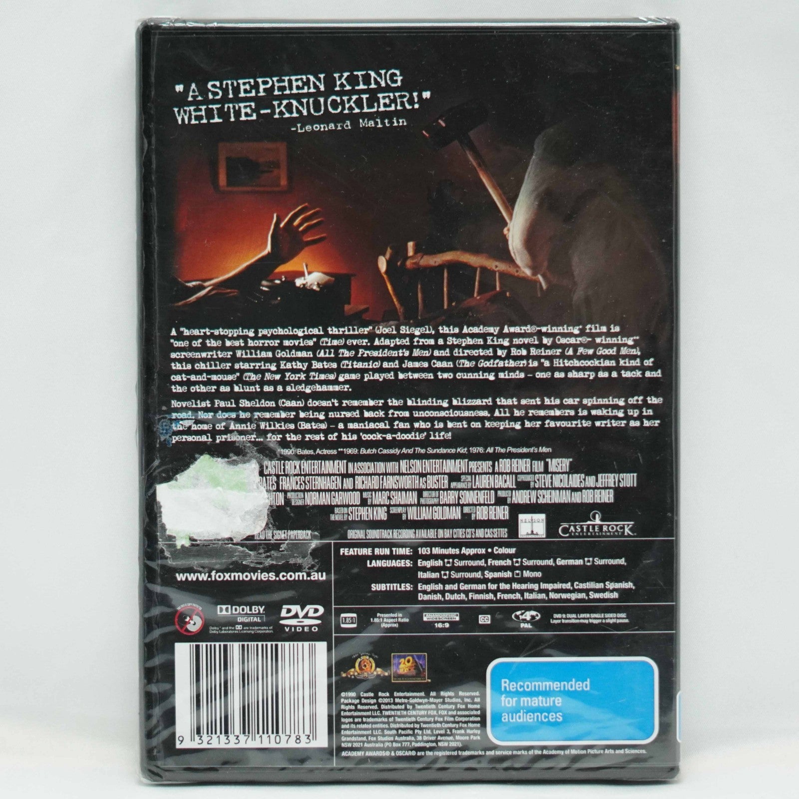 Misery (DVD, 1990) New Sealed Region 4