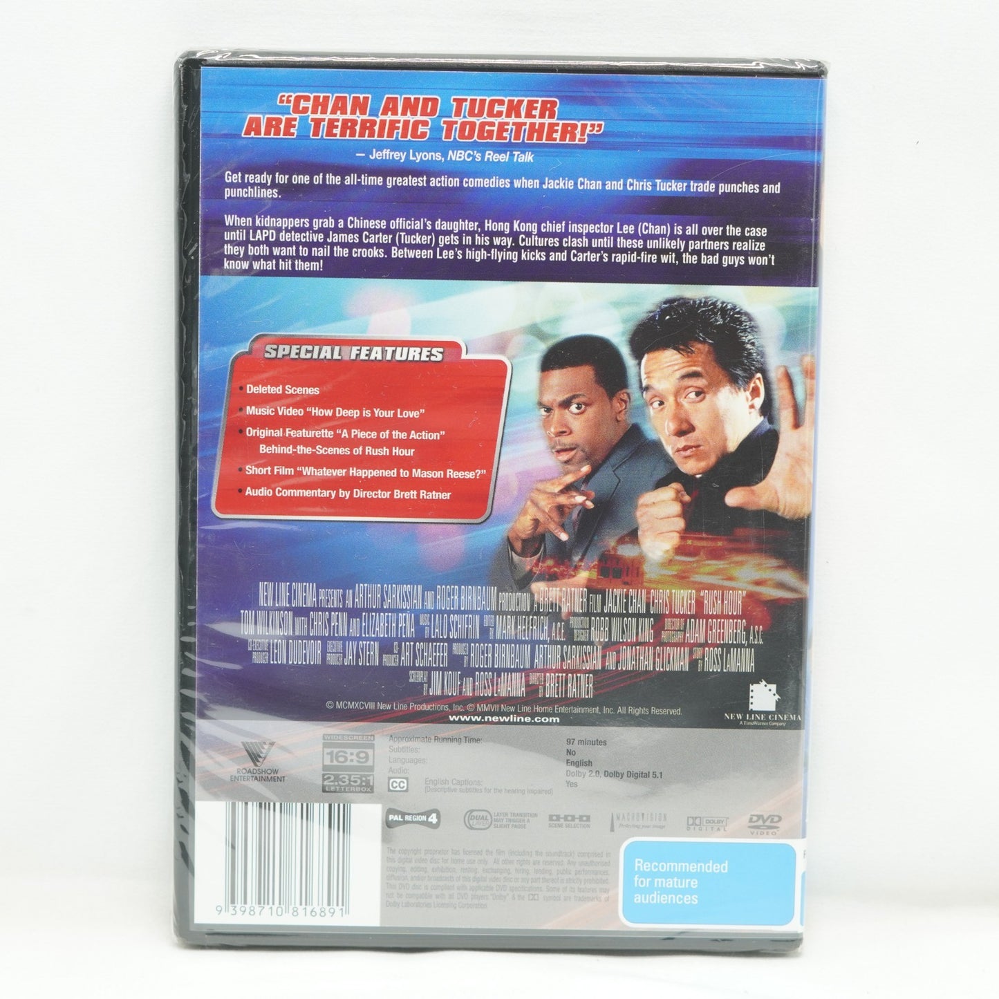 Rush Hour  - New Packaging (DVD, 2008) region 4 (Brand New)