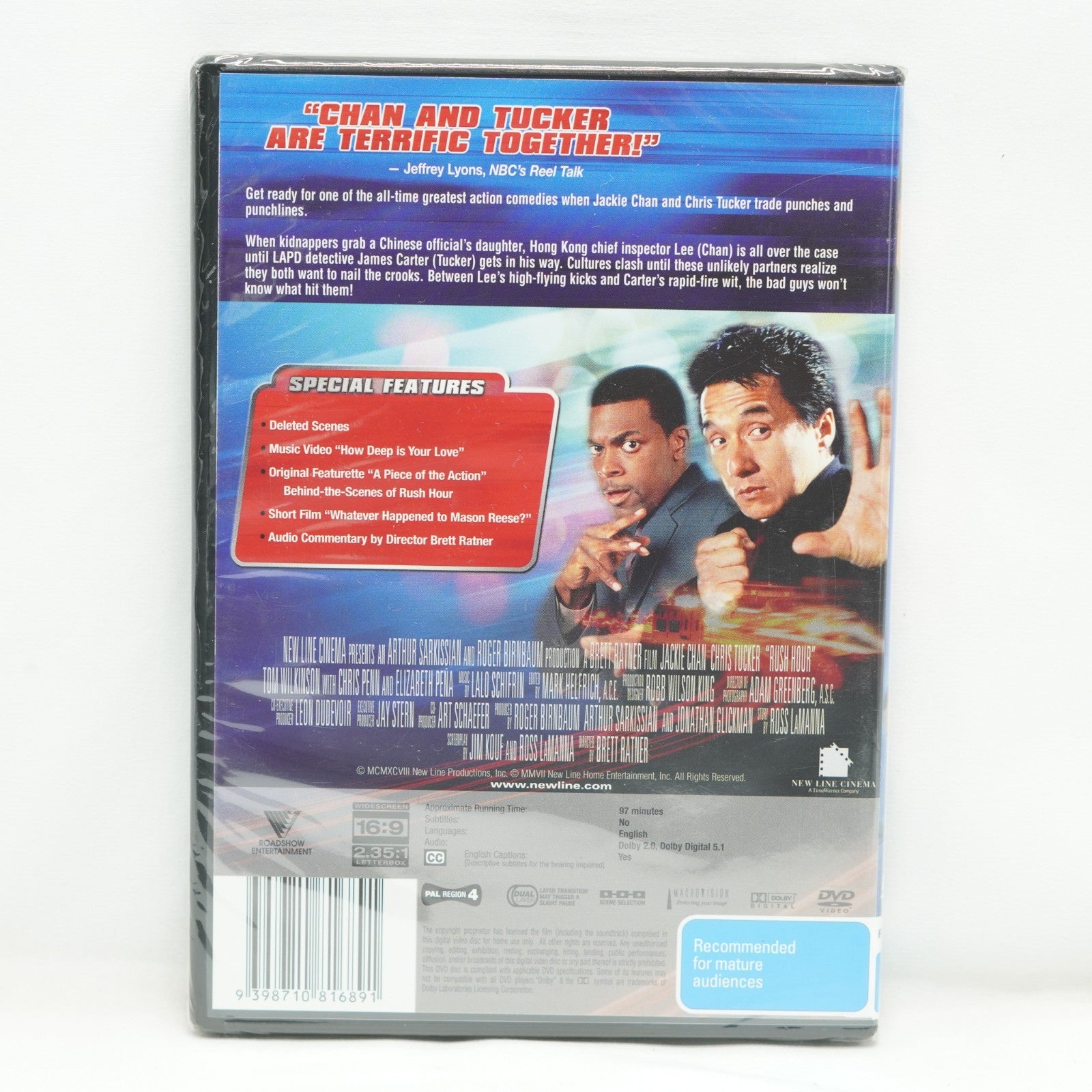 Rush Hour  - New Packaging (DVD, 2008) region 4 (Brand New)