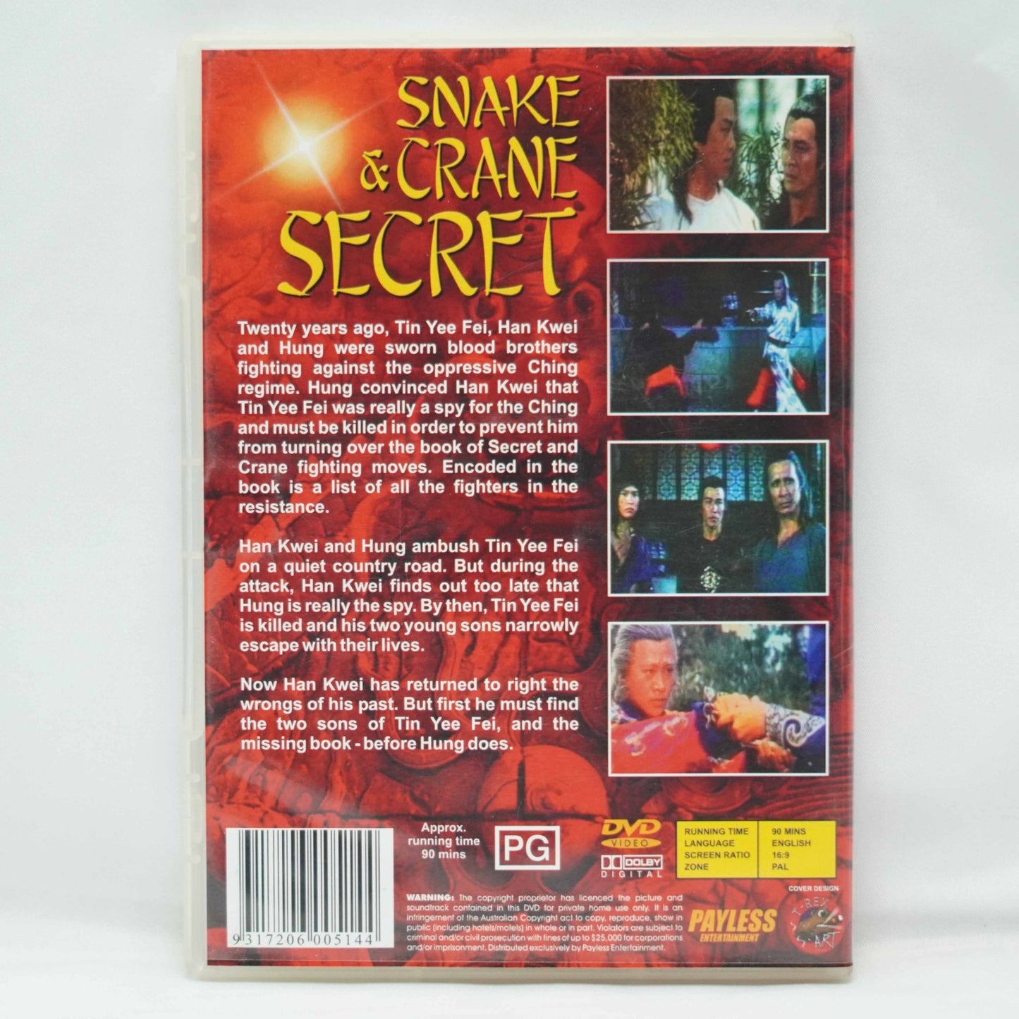 Snake & Crane Secret 1976 DVD