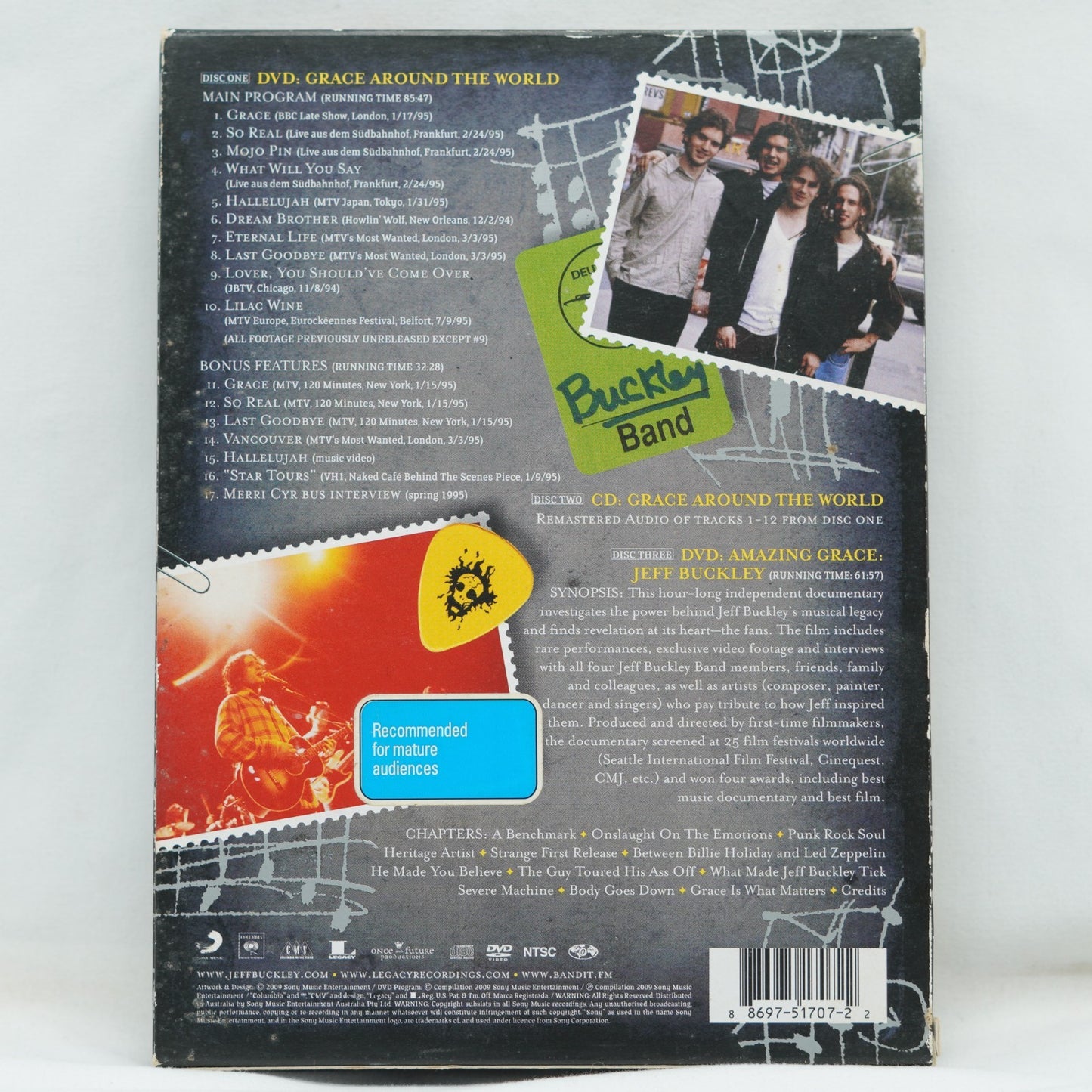 Buckley, Jeff : Grace: Live Around the World (2 DVD/1 CD/ Poster)