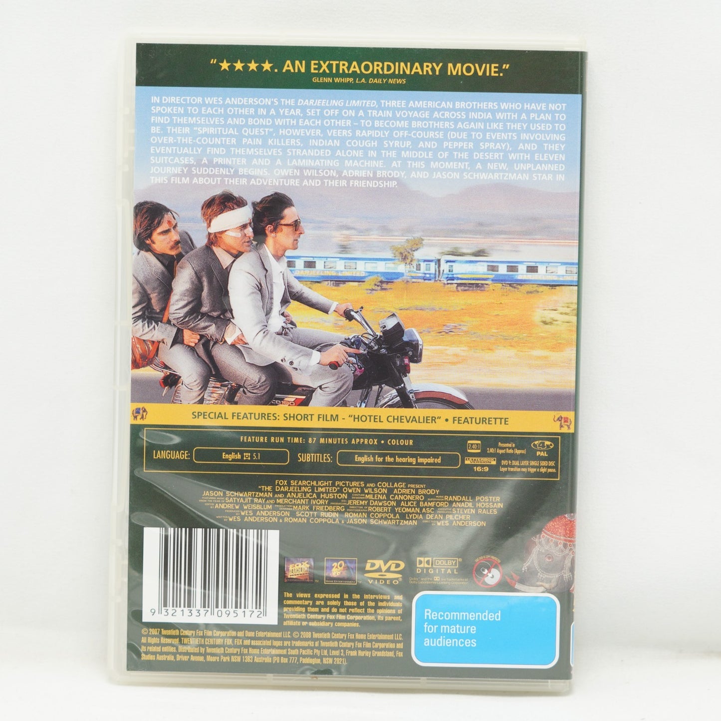 The Darjeeling Limited (2007) - DVD Region 4