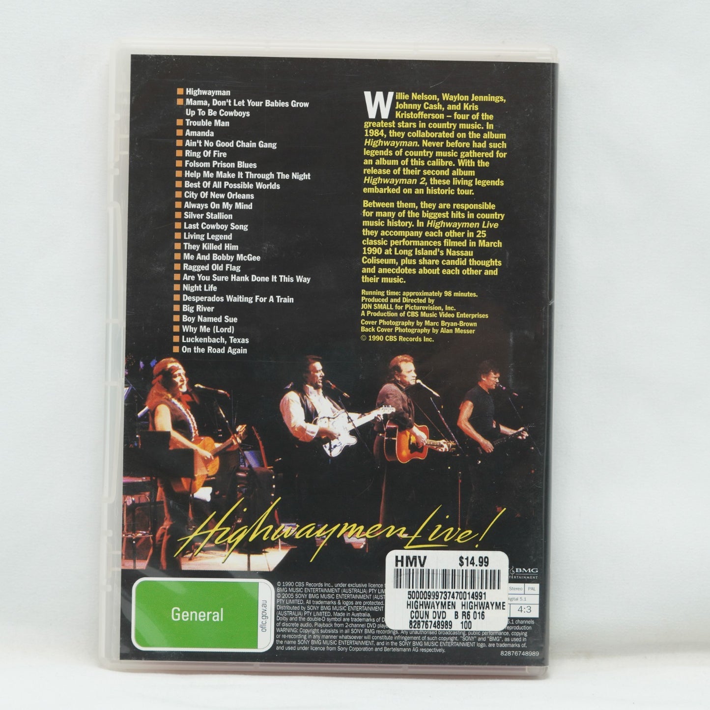 Highewaymen Live!  (DVD) PAL