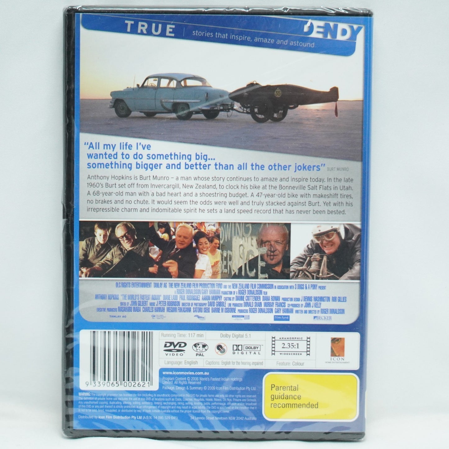The World's Fastest Indian (DVD, 2005) PAL Region 4