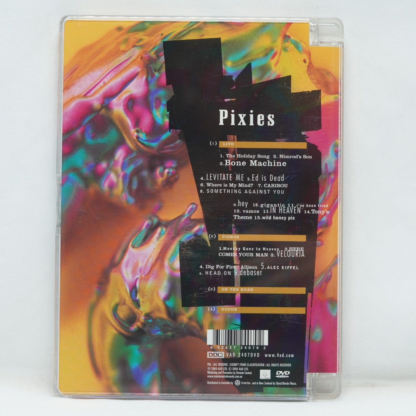 Pixies - Wave of Mutilation (DVD) Very Good Condition Region 4