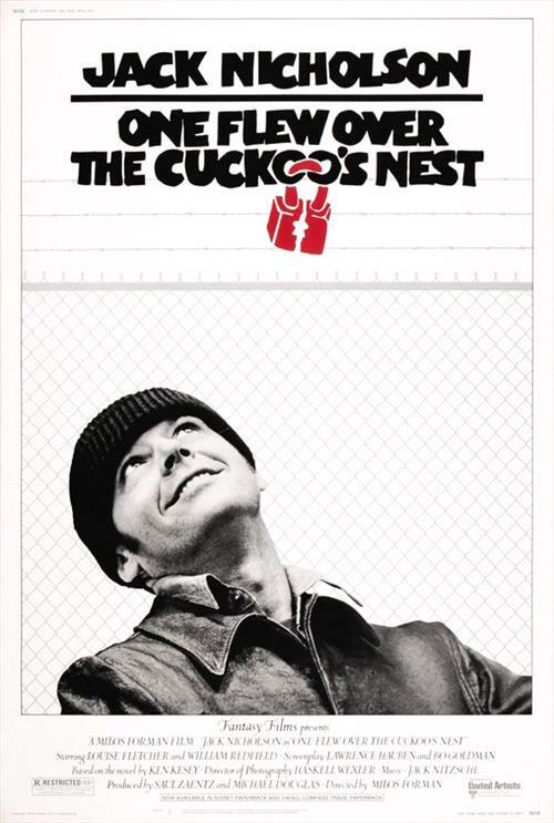 One Flew Over The Cuckoo's Nest  Region 4 DVD Like  Brand New Free Post