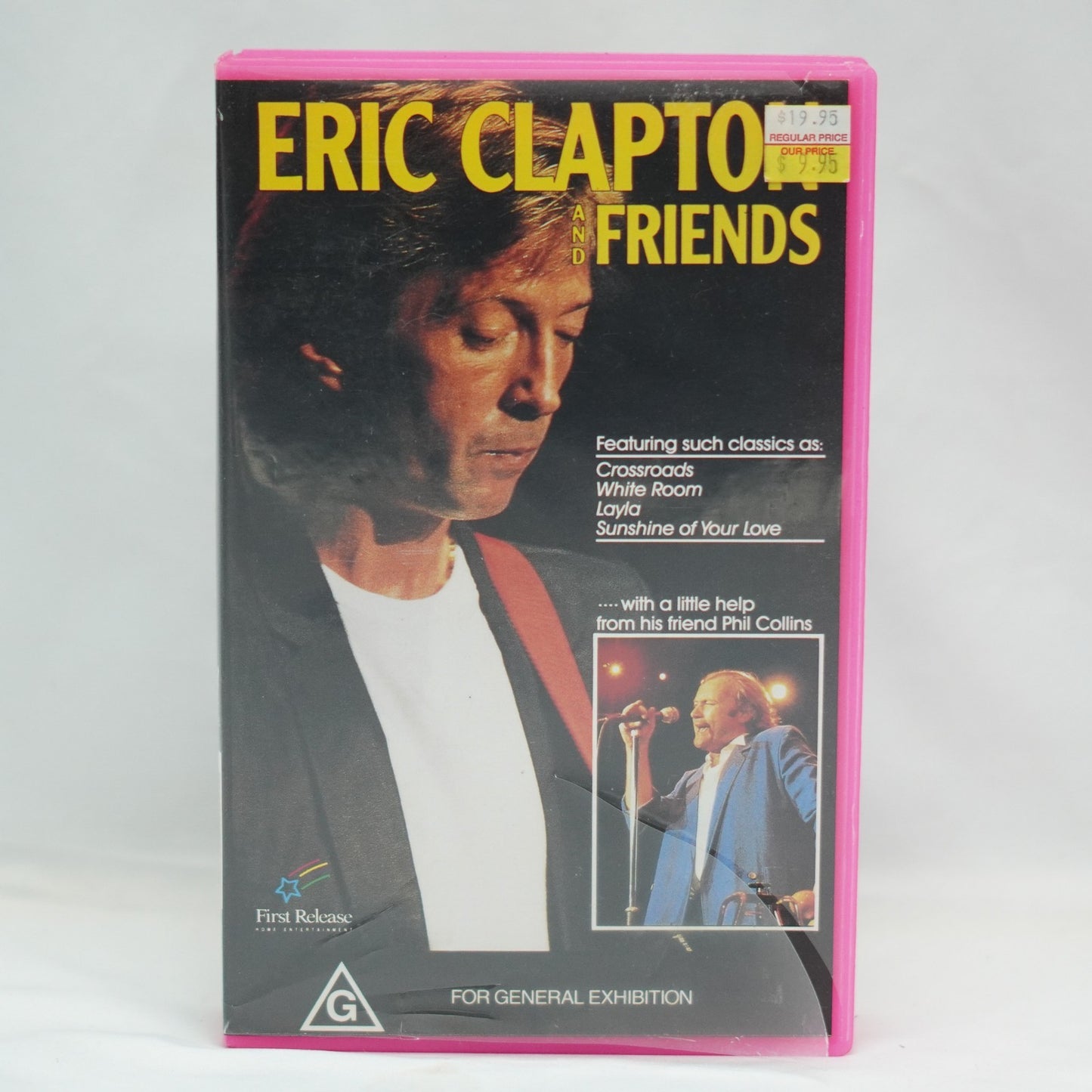 ERIC CLAPTON & FRIENDS VHS W/ a little help from PHIL COLLINS