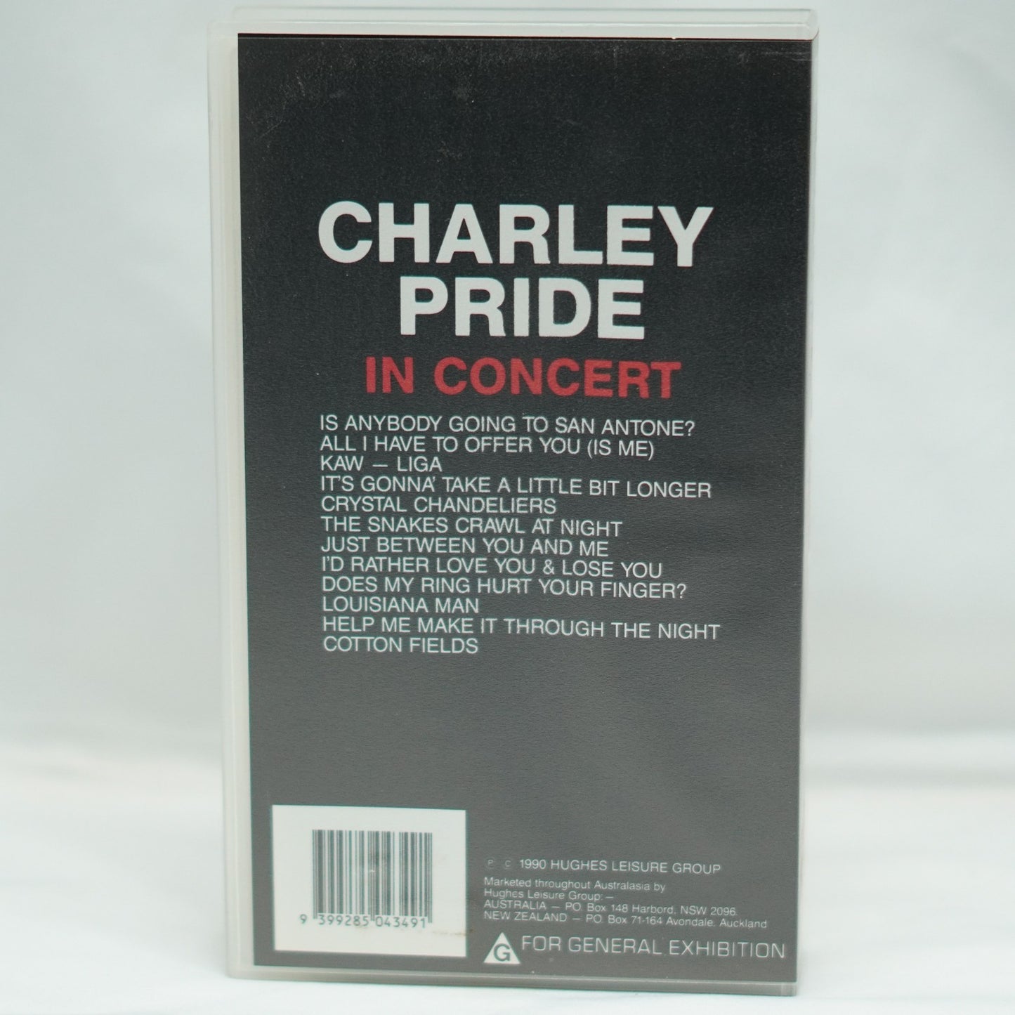 Charley Pride In Concert, Music World Video. VHS