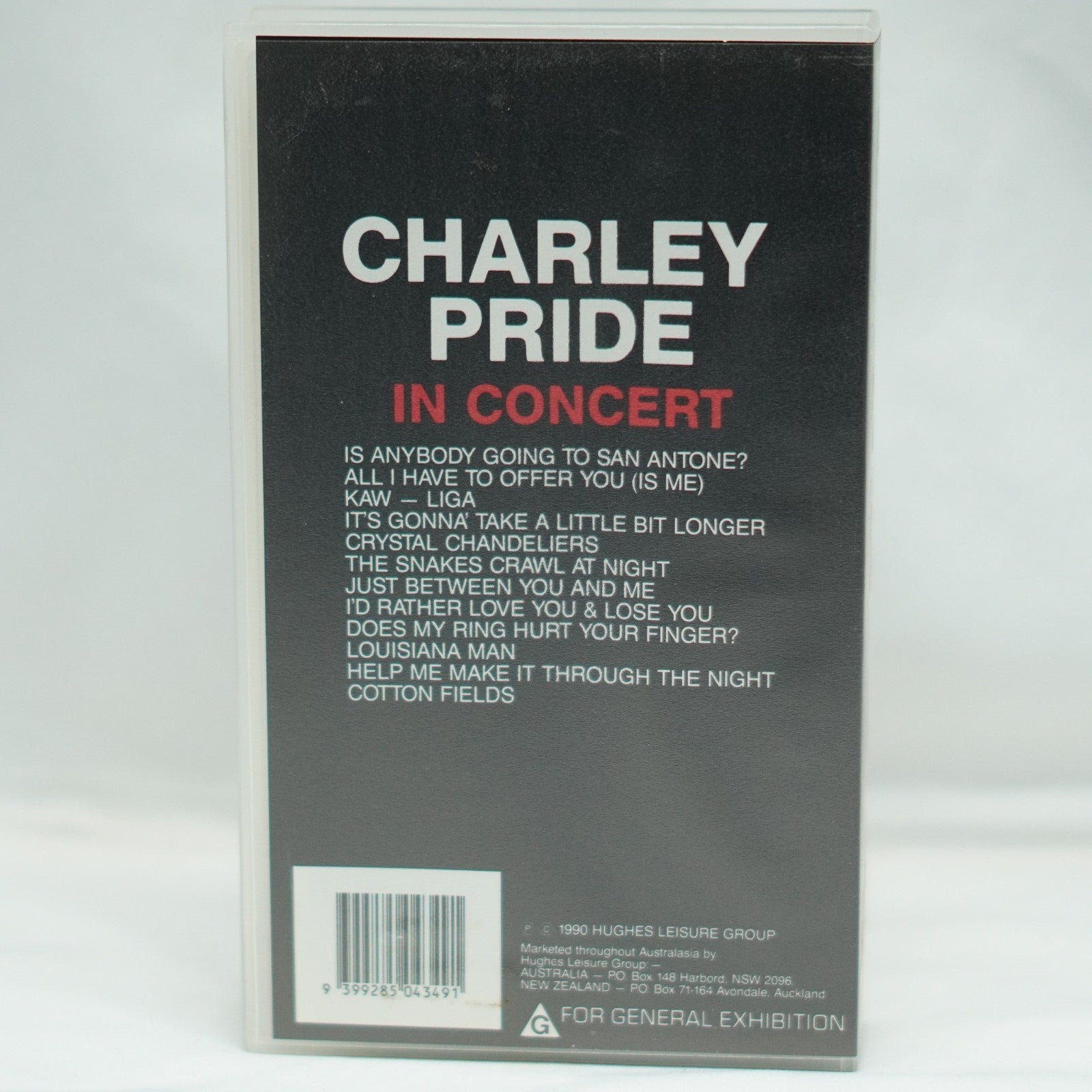 Charley Pride In Concert, Music World Video. VHS