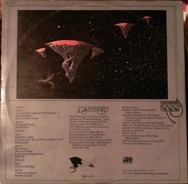 Yes : Yessongs (3xLP, Album, Con)