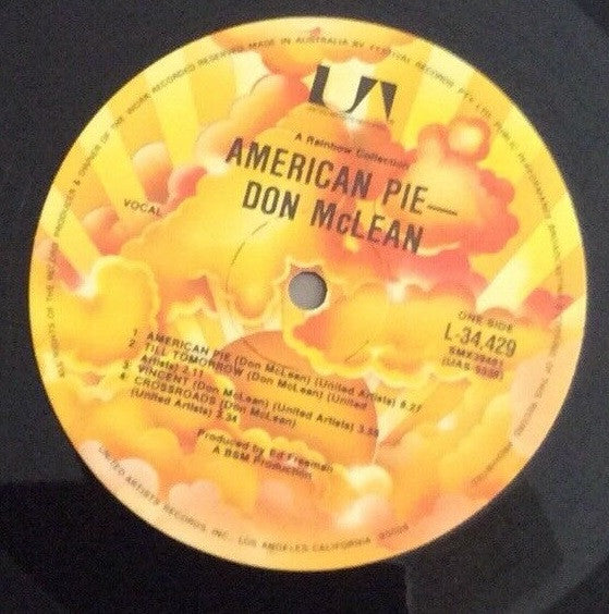 Don McLean : American Pie (LP, Album, RE)