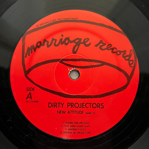 Dirty Projectors : New Attitude EP (12", EP + CDr, EP)