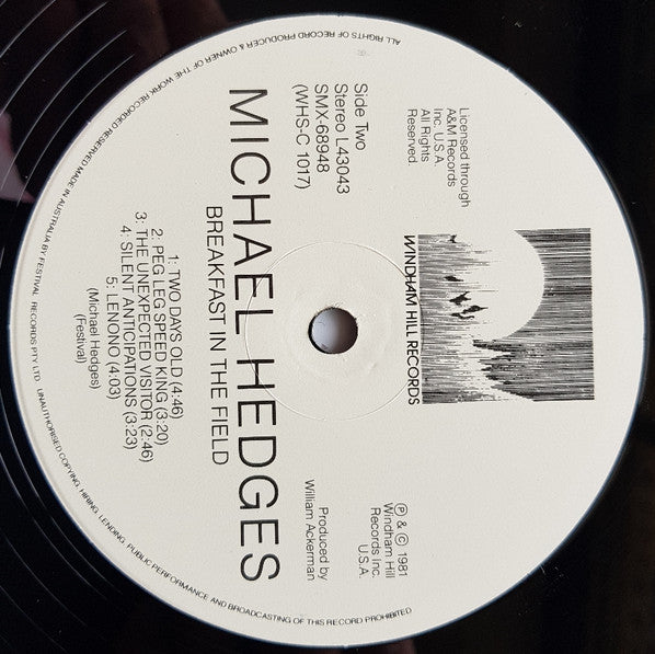 Michael Hedges : Breakfast In The Field (LP, Album, RE)