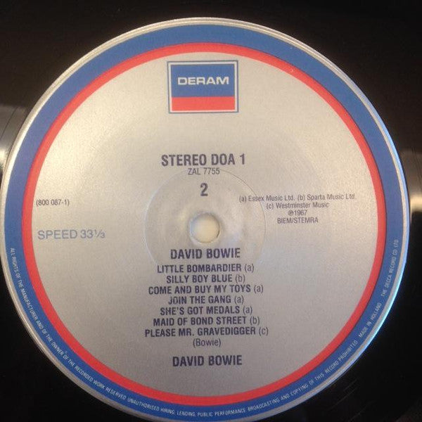 David Bowie : David Bowie (LP, Album, RE)