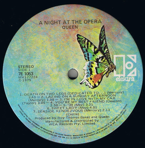 Queen : A Night At The Opera (LP, Album, Gat)