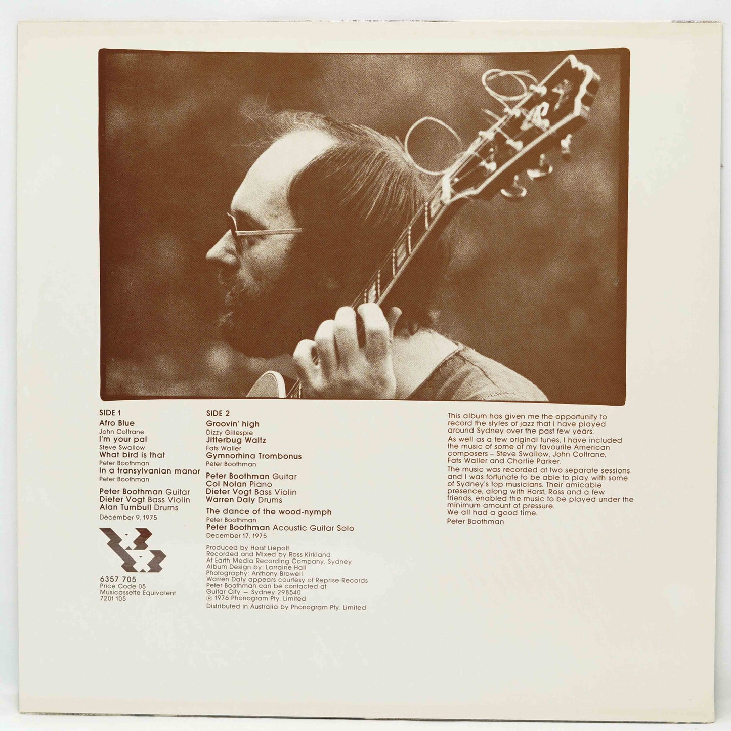 Peter Boothman – For The Record