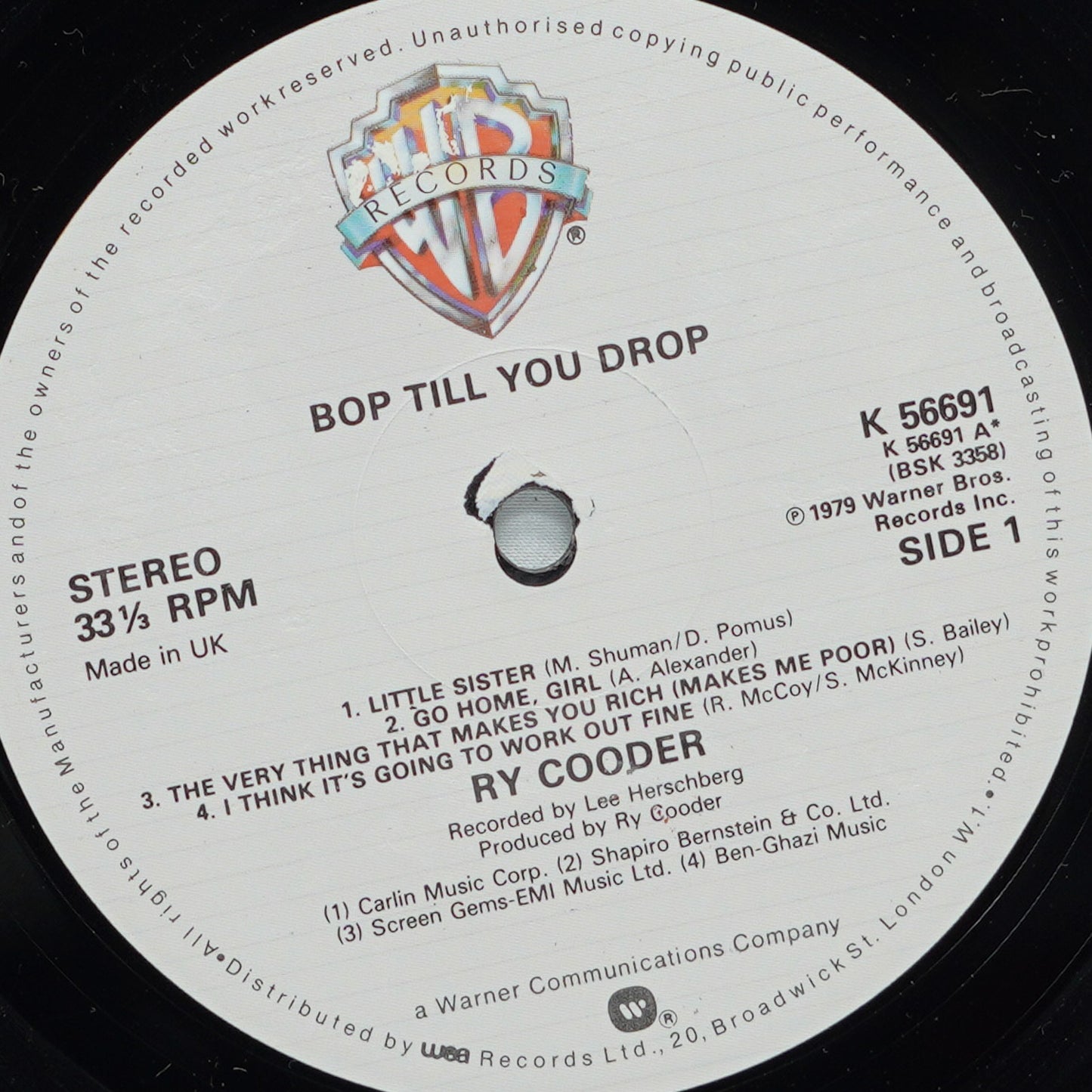 Ry Cooder – Bop Till You Drop