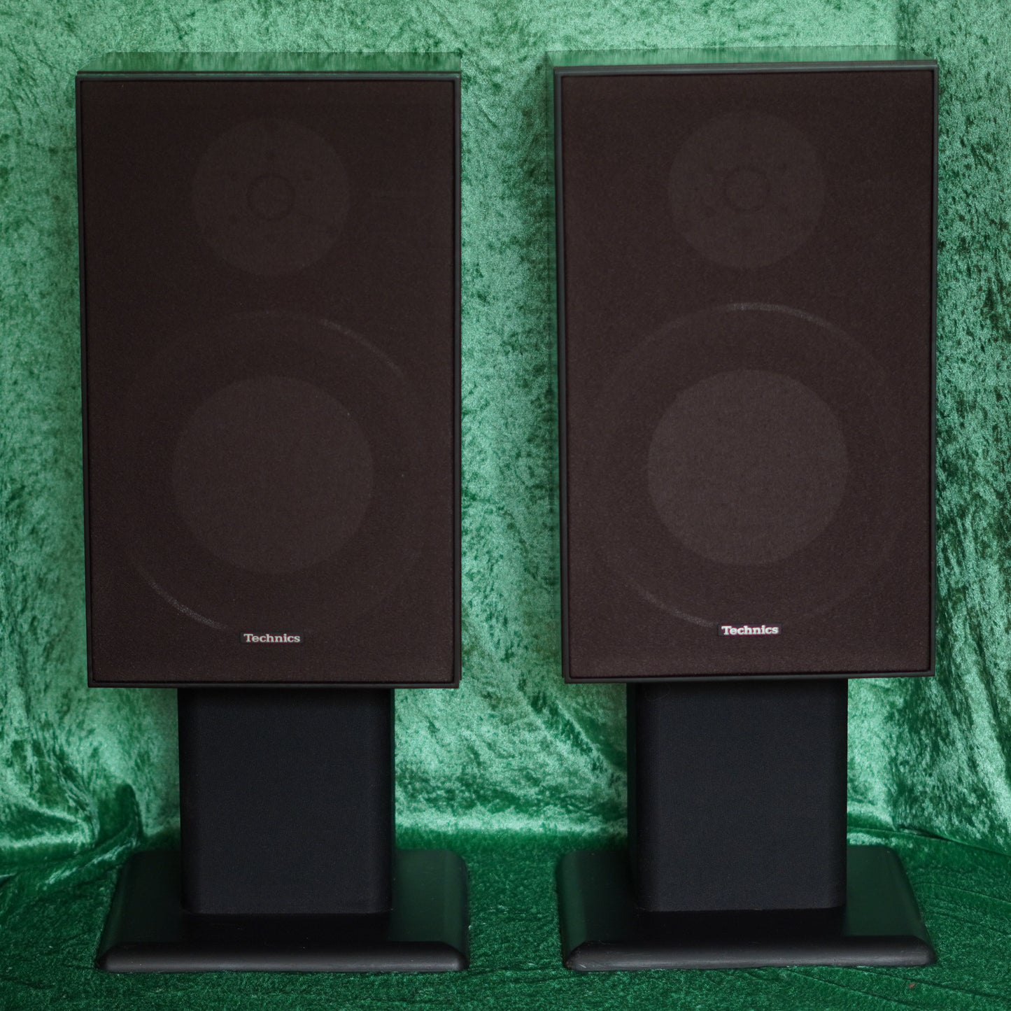 Technics SB-3 Honeycomb Bookshelf Speaker Set w/ Stands