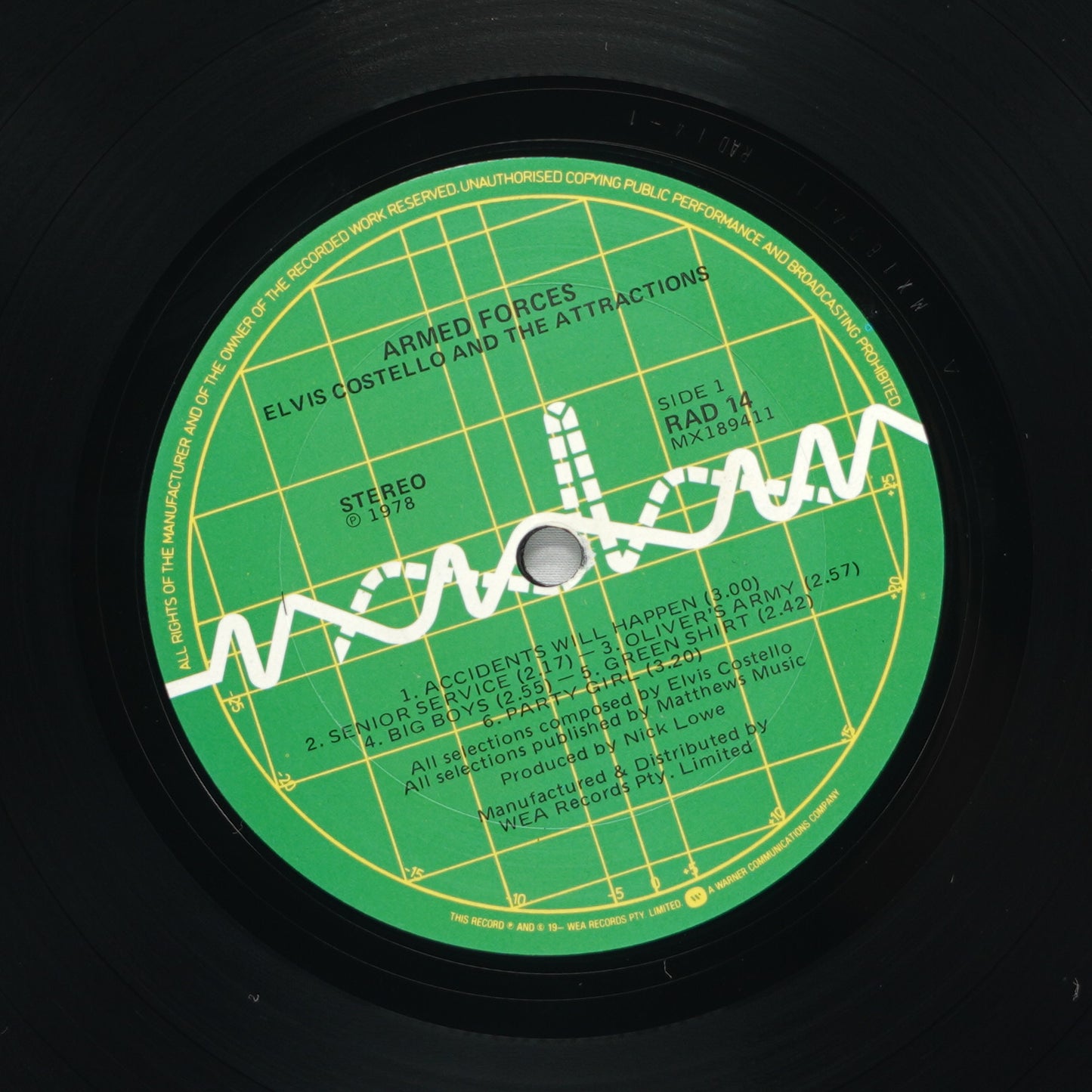 Elvis Costello And The Attractions ‎– Armed Forces