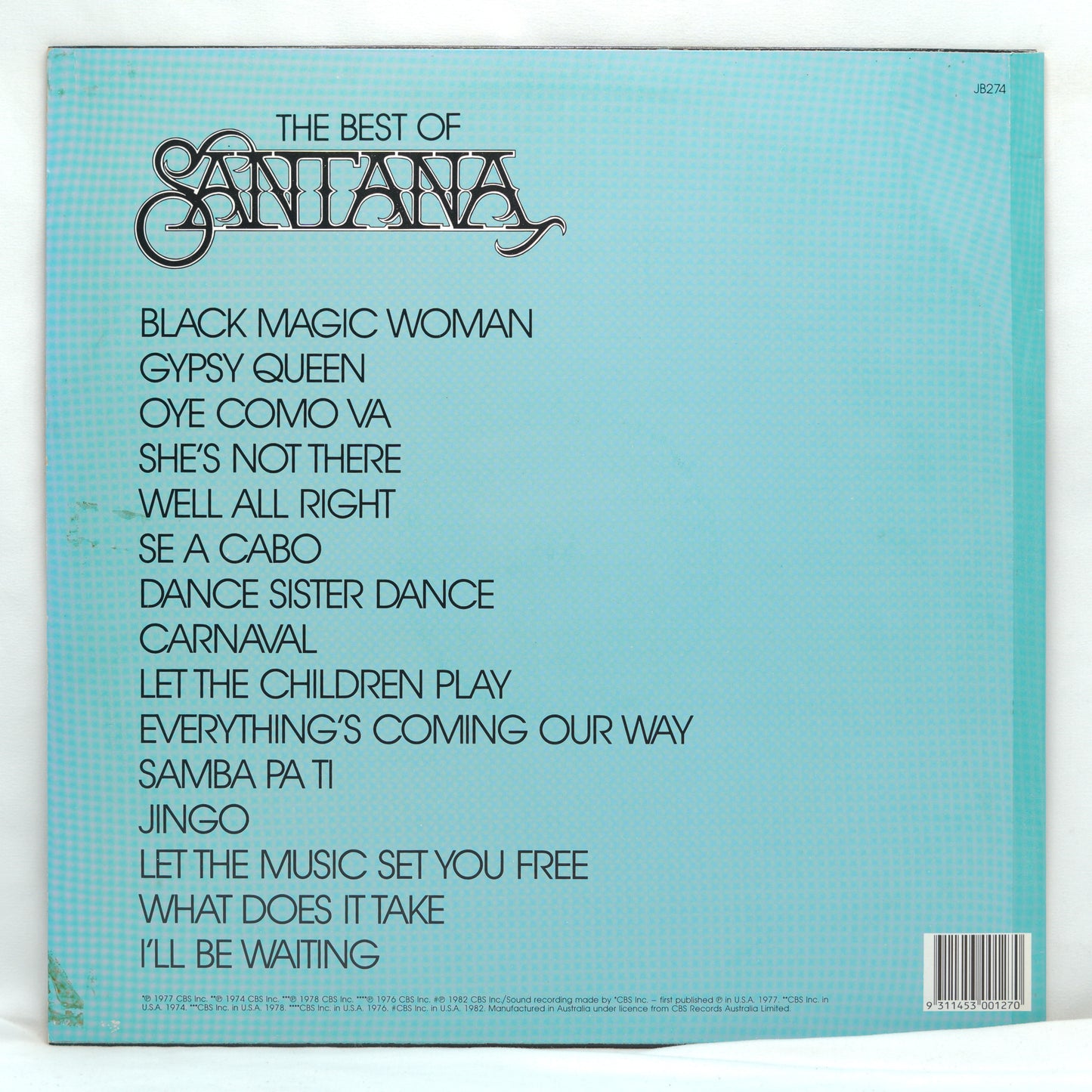 Santana ‎– The Best Of Santana: Well All Right