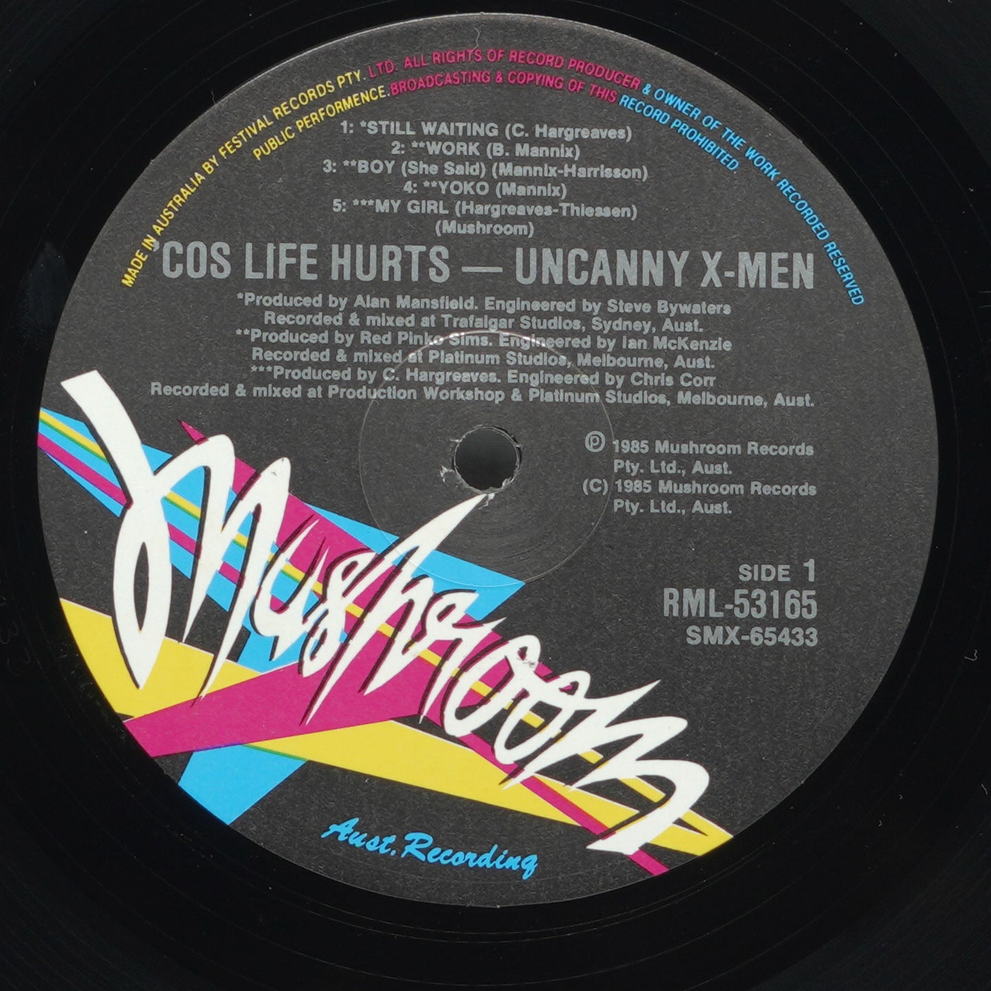 Uncanny X-Men ‎– 'Cos Life Hurts