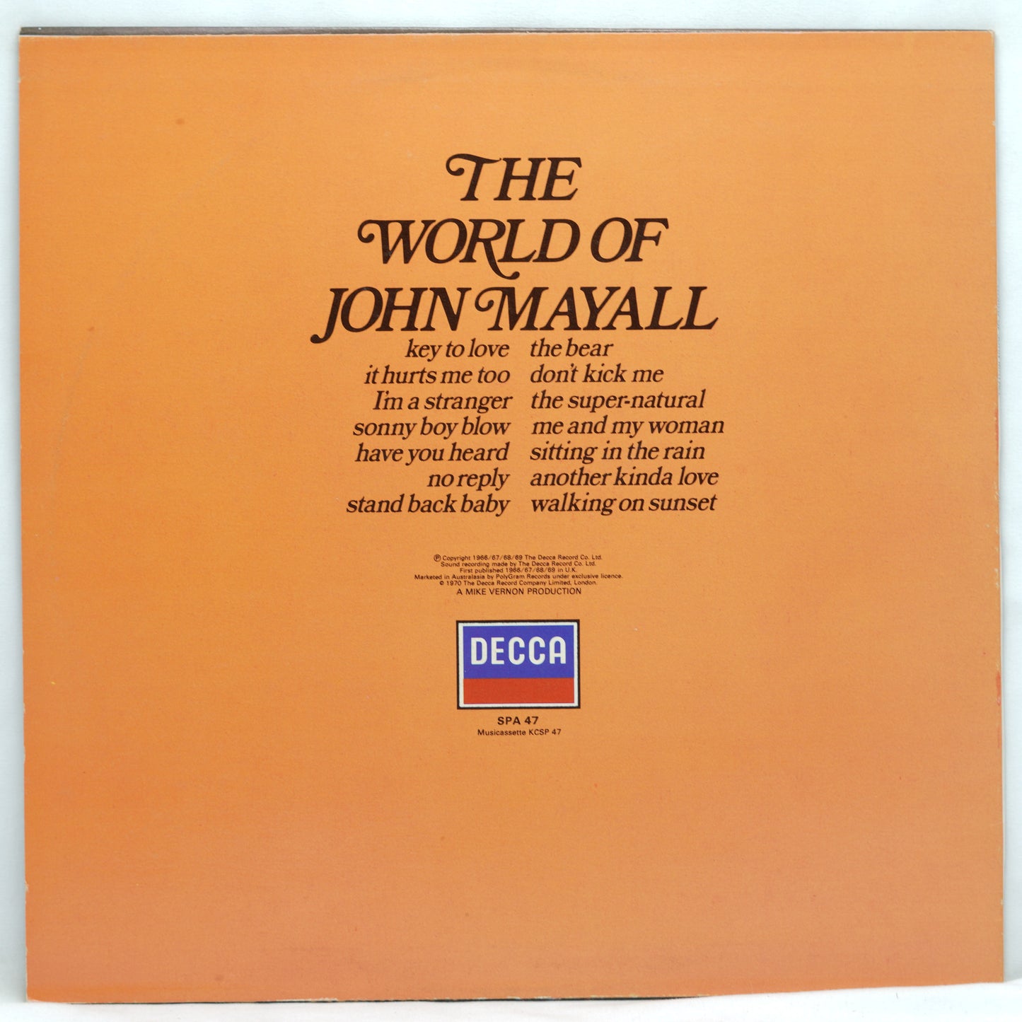John Mayall ‎– The World Of John Mayall